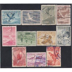 Cuba A- 135/45 1956 Fauna Pájaros Birds usados Cuba A- 135/45 1956 Fauna Pájaros Birds usados