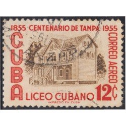 Cuba A- 115 1955 Centenario de Tampa Liceo Cubano usados Cuba A- 115 1955 Centenario de Tampa Liceo Cubano usados