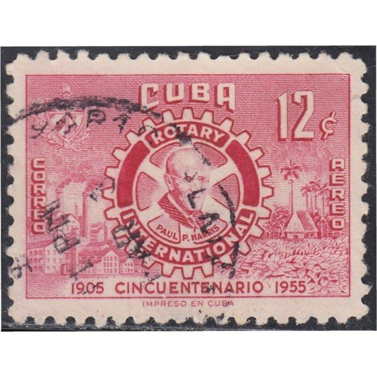 Cuba A- 107 1955 Rotary International Paul P. Harris usados Cuba A- 107 1955 Rotary International Paul P. Harris usados