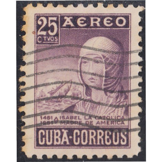 Cuba A- 49 1952 Isabel la Católica usados Cuba A- 49 1952 Isabel la Católica usados