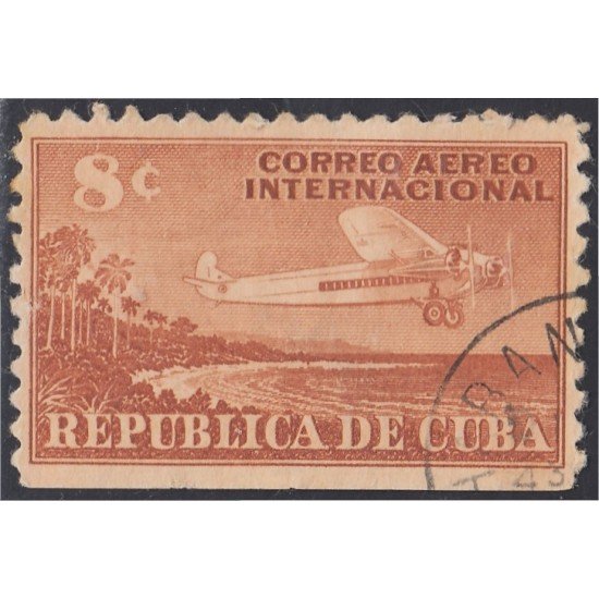 Cuba A- 38 Correo aéreo internacional Avión  usados