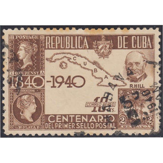 Cuba A- 32 1940 Centenario del primer sello postal usados Cuba A- 32 1940 Centenario del primer sello postal usados