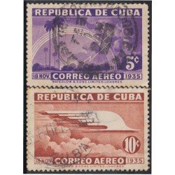 Cuba A- 22/23 1936 Centenario del nacimiento de Máximo Gómez usados Cuba A- 22/23 1936 Centenario del nacimiento de Máximo Gómez usados