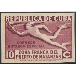 Cuba Urgentes 6 1936 Zona Franca del puerto de Matanzas MNH Sin dentar Cuba Urgentes 6 1936 Zona Franca del puerto de Matanzas MNH Sin dentar