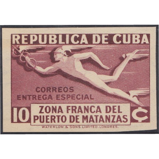 Cuba Urgentes 6 1936 Zona Franca del puerto de Matanzas MNH Sin dentar Cuba Urgentes 6 1936 Zona Franca del puerto de Matanzas MNH Sin dentar