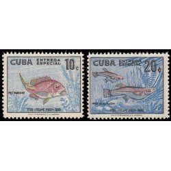 Cuba Urgentes 24/25 1958 Peces Fishes MNH Cuba Urgentes 24/25 1958 Peces Fishes MNH