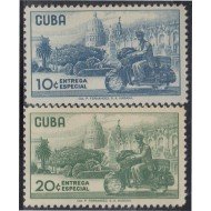 Cuba Urgentes 22/23 1958 Entrega especial Moto MNH