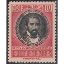 Cuba Urgentes 19 1956 José Jacinto Milanés MNH Cuba Urgentes 19 1956 José Jacinto Milanés MNH