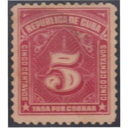 Cuba Taxas 7 1915 Timbres de Taxas de EE.UU de 1895 Sin goma Cuba Taxas 7 1915 Timbres de Taxas de EE.UU de 1895 Sin goma