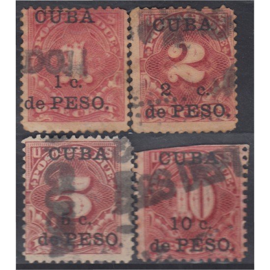 Cuba Taxas 1/4 1899 Timbres de Taxas de EE.UU de 1895 usados Cuba Taxas 1/4 1899 Timbres de Taxas de EE.UU de 1895 usados