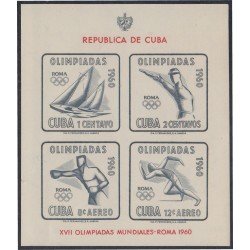 Cuba 17 1960 XVII Olimpiadas mundiales Roma MNH Cuba 17 1960 XVII Olimpiadas mundiales Roma MNH