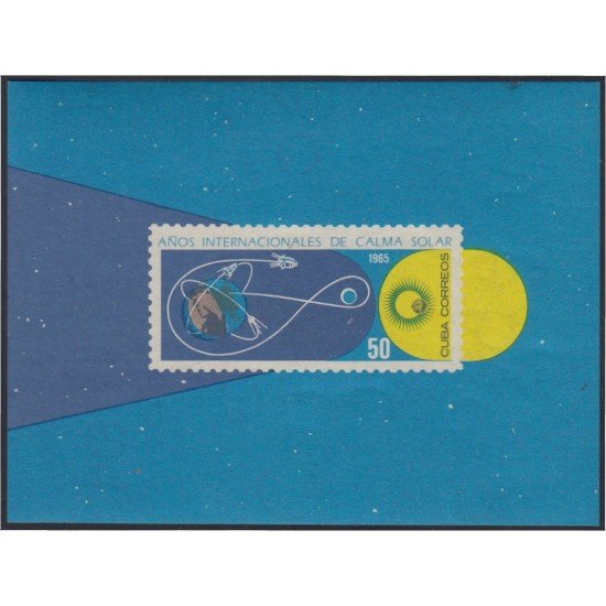 Cuba HB 25 1965 Años internacionales de calma solar MNH Cuba HB 25 1965 Años internacionales de calma solar MNH