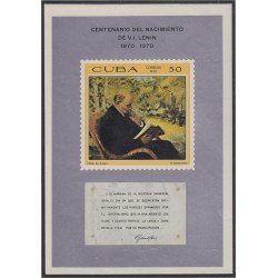 Cuba HB 35 1970 Centenario del nacimiento de Lenin MH Cuba HB 35 1970 Centenario del nacimiento de Lenin MH