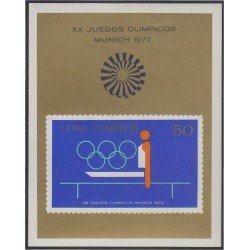 Cuba HB 37 1972 XX Juegos olímpicos Munich MNH Cuba HB 37 1972 XX Juegos olímpicos Munich MNH