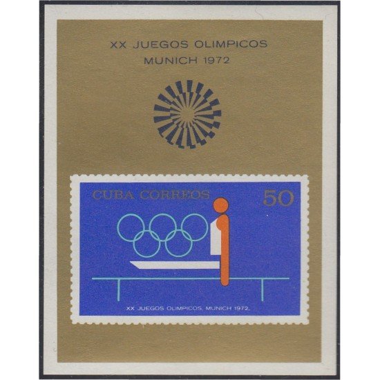 Cuba HB 37 1972 XX Juegos olímpicos Munich MNH Cuba HB 37 1972 XX Juegos olímpicos Munich MNH