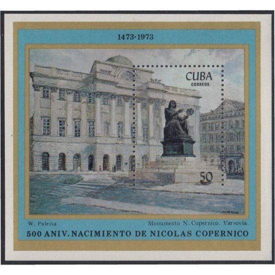 Cuba HB 40 1973 500 Aniversario del nacimiento de Nicolás Copernico MNH Cuba HB 40 1973 500 Aniversario del nacimiento de Nicolás Copernico MNH
