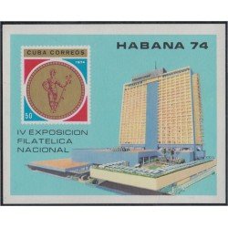 Cuba HB 42 1974 Exposición Filatélica Nacional MNH Cuba HB 42 1974 Exposición Filatélica Nacional MNH