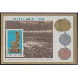 Cuba HB 43 1974 I Campeonato Mundial de Boxeo aficionado MNH Cuba HB 43 1974 I Campeonato Mundial de Boxeo aficionado MNH