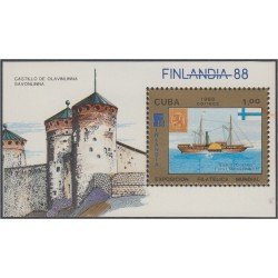 Cuba HB 104 1988 Exposición Filatélica Mundial Finlandia 88 MNH Cuba HB 104 1988 Exposición Filatélica Mundial Finlandia 88 MNH