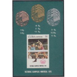 Cuba HB 48 1976 Victorias olímpicas Montreal 78 MNH Cuba HB 48 1976 Victorias olímpicas Montreal 78 MNH