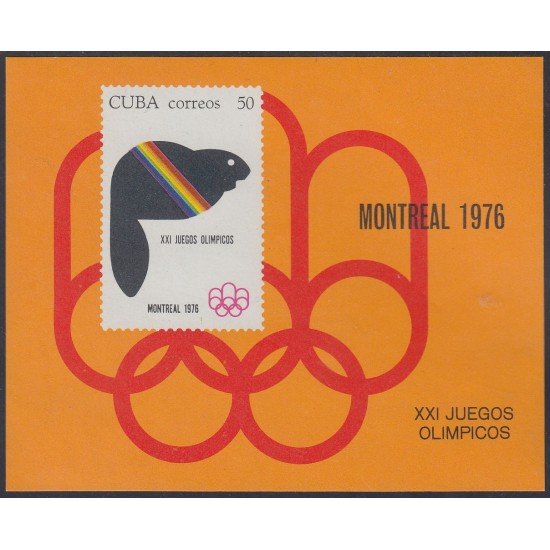Cuba HB 46 1976 XXI Juegos olímpicos Montreal 78 MNH Cuba HB 46 1976 XXI Juegos olímpicos Montreal 78 MNH