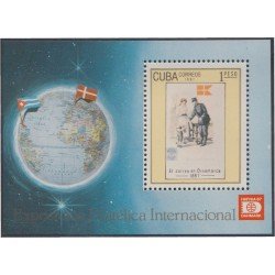 Cuba HB 99 1987 Exposición Filatélica Internacional Dinamarca 87 MNH Cuba HB 99 1987 Exposición Filatélica Internacional Dinamarca 87 MNH