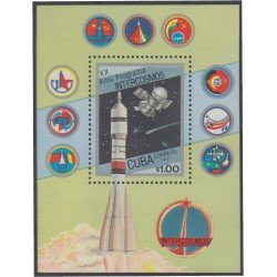 Cuba HB 97 1987 XX Aniversario programa Intercosmos MNH Cuba HB 97 1987 XX Aniversario programa Intercosmos MNH