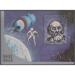 Cuba HB 93 1986 Día de la Astronautica MNH Cuba HB 93 1986 Día de la Astronautica MNH