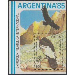 Cuba HB 89 1985 Exposición Filatélica Internacional Argentina 85 MNH Cuba HB 89 1985 Exposición Filatélica Internacional Argentina 85 MNH