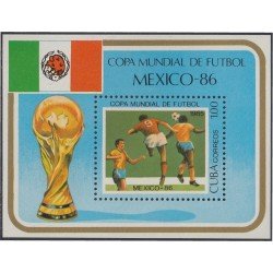 Cuba HB 87 1985 Copa Mundial de la FIFA Mexico 86 MNH Cuba HB 87 1985 Copa Mundial de la FIFA Mexico 86 MNH