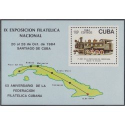Cuba HB 86 1984 IX Exposición Filatélica Nacional MNH Cuba HB 86 1984 IX Exposición Filatélica Nacional MNH