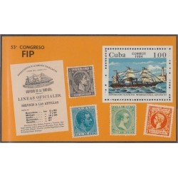 Cuba HB 81 1984 Exposición Filatélica Internacional España 84 MNH Cuba HB 81 1984 Exposición Filatélica Internacional España 84 MNH