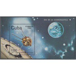 Cuba HB 80 1984 Día de la cosmonautica Satélite MNH Cuba HB 80 1984 Día de la cosmonautica Satélite MNH