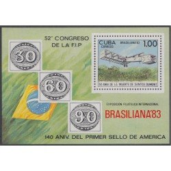 Cuba HB 77 1983 140 Aniversario del primer sello en América MNH Cuba HB 77 1983 140 Aniversario del primer sello en América MNH