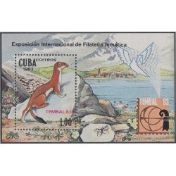 Cuba HB 76 1983 Exposición Internacional de Filatelia Temática Tembal 83 MNH Cuba HB 76 1983 Exposición Internacional de Filatelia Temática Tembal 83 MNH