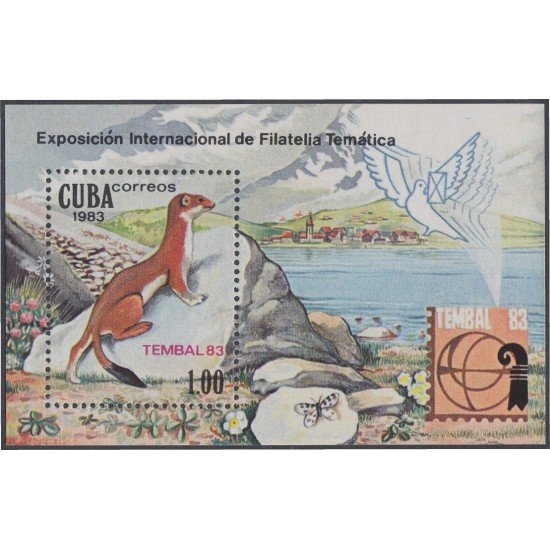 Cuba HB 76 1983 Exposición Internacional de Filatelia Temática Tembal 83 MNH Cuba HB 76 1983 Exposición Internacional de Filatelia Temática Tembal 83 MNH