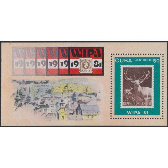 Cuba HB 66 1981 Exposición Filatélica Mundial Bulgaria 81 MNH Cuba HB 66 1981 Exposición Filatélica Mundial Bulgaria 81 MNH