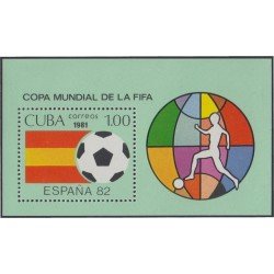 Cuba HB 65 1981 Copa Mundial de la FIFA España 82 MNH Cuba HB 65 1981 Copa Mundial de la FIFA España 82 MNH