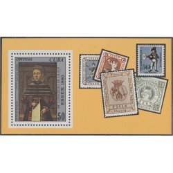 Cuba HB 63 1980 Retrato de dama Essen 80 MNH Cuba HB 63 1980 Retrato de dama Essen 80 MNH