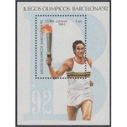 Cuba HB 123 1991 Juegos olímpicos Barcelona 92 MNH Cuba HB 123 1991 Juegos olímpicos Barcelona 92 MNH