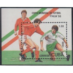 Cuba HB 113 1989 Copa Mundial de la FIFA Italia 90 MNH Cuba HB 113 1989 Copa Mundial de la FIFA Italia 90 MNH