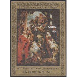 Cuba HB 52 1977 400 Aniversario del nacimiento de P.P Rubens MH Cuba HB 52 1977 400 Aniversario del nacimiento de P.P Rubens MH