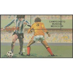 Cuba HB 92a 1986 Copa Mundial de la FIFA Mexico 86 MNH Cuba HB 92a 1986 Copa Mundial de la FIFA Mexico 86 MNH