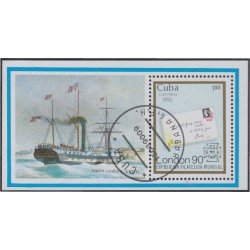 Cuba HB 120 1990 Exposición Filatélica Mundial London 90 usados Cuba HB 120 1990 Exposición Filatélica Mundial London 90 usados