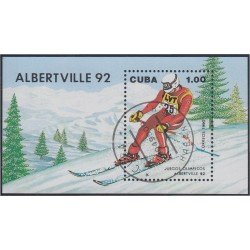 Cuba HB 119 1990 Juegos olímpicos Albertville 92 usados Cuba HB 119 1990 Juegos olímpicos Albertville 92 usados