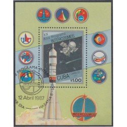 Cuba HB 97 1987 XX Aniversario programa Intercosmos usados Cuba HB 97 1987 XX Aniversario programa Intercosmos usados