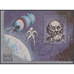 Cuba HB 93 1986 Día de la Astronautica usados Cuba HB 93 1986 Día de la Astronautica usados
