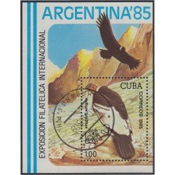Cuba HB 89 1985 Exposición Filatélica Internacional Argentina 85 usado Cuba HB 89 1985 Exposición Filatélica Internacional Argentina 85 usado