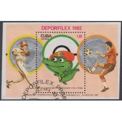 Cuba HB 72 1982 XIV Juegos Centraomericanos y del Caribe usados Cuba HB 72 1982 XIV Juegos Centraomericanos y del Caribe usados