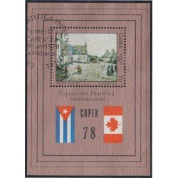 Cuba HB 53 1978 Exposición Filatélica Internacional Cuba - Canadá usados Cuba HB 53 1978 Exposición Filatélica Internacional Cuba - Canadá usados